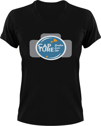 Capture smiles love life T-Shirtcapture, Ladies, life, love, Mens, photo, photographer, photography, photoshop, smile, Unisex