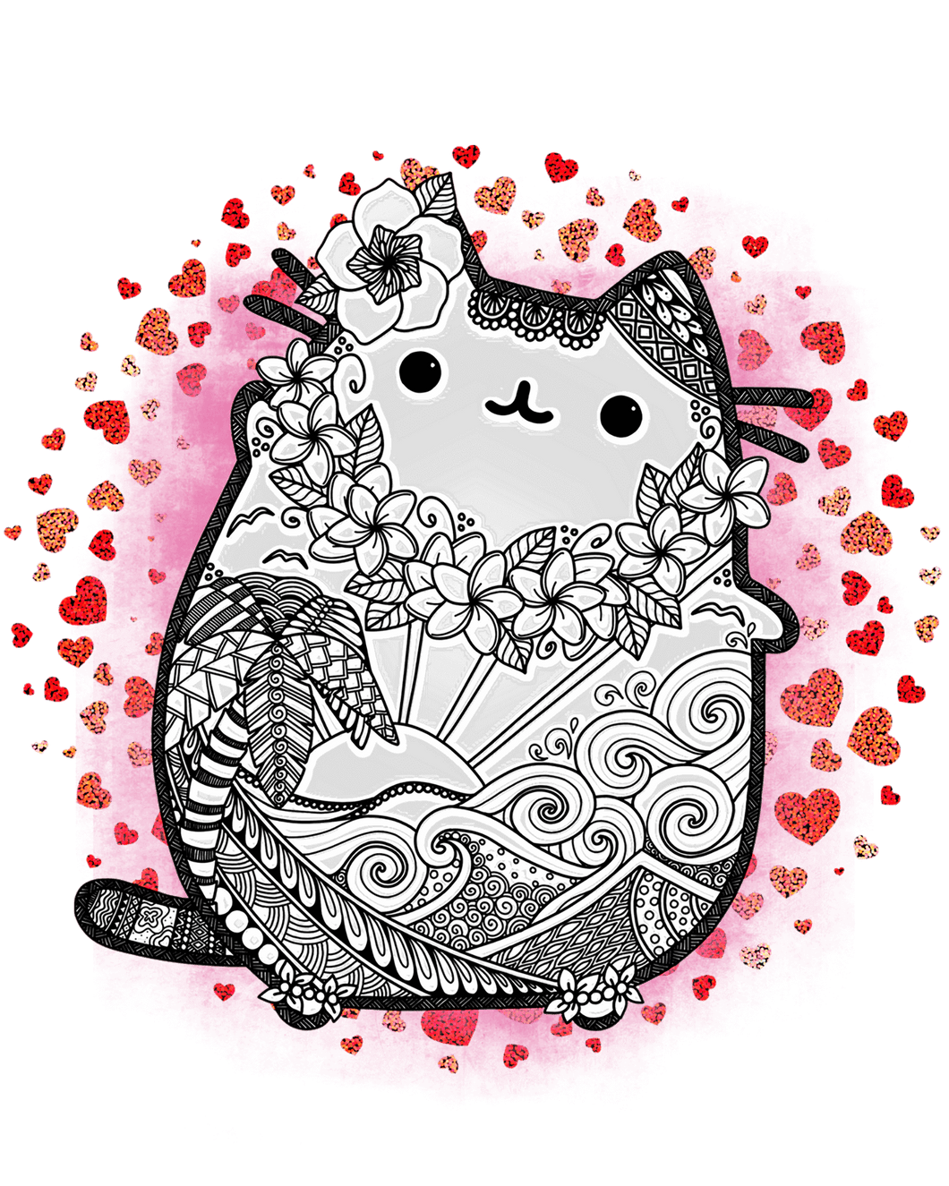 Cat Mandala T-Shirtanimals, cat, Ladies, Mens, pets, Unisex