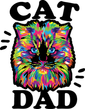 Load image into Gallery viewer, Cat dad T-Shirtcat, dad, Ladies, Mens, pets, Unisex
