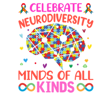 Load image into Gallery viewer, Celebrate Neurodiversity Minds Of All Kind T-ShirtLadies, Mens, Unisex
