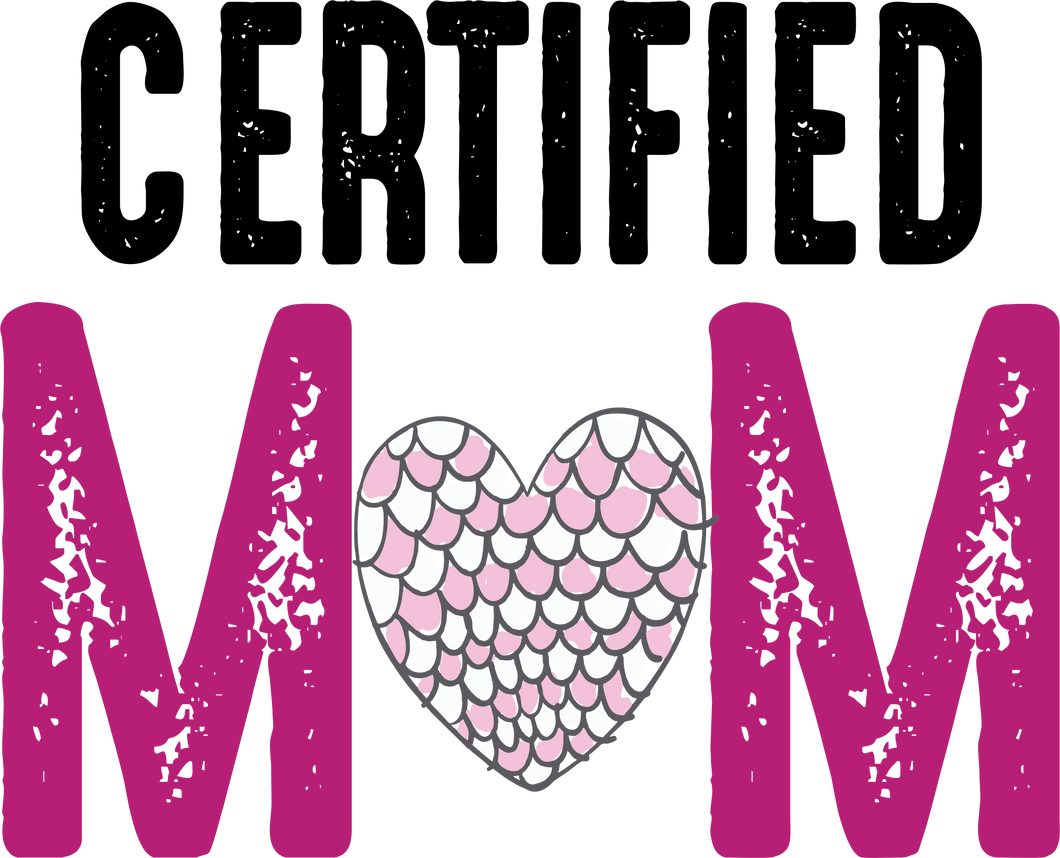 Certified Mom Cute T-Shirtcute, heart, hearts, Ladies, Mens, mom, mother, Motherhood, mothers day, Unisex