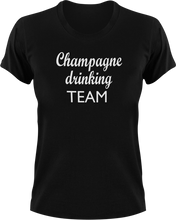 Load image into Gallery viewer, Champagne Drinking Team T-Shirtchampagne, drink, drinking, Ladies, Mens, party, Unisex
