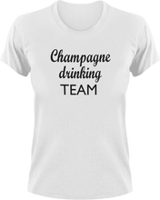 Load image into Gallery viewer, Champagne Drinking Team T-Shirtchampagne, drink, drinking, Ladies, Mens, party, Unisex
