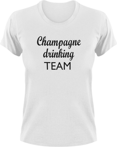 Champagne Drinking Team T-Shirtchampagne, drink, drinking, Ladies, Mens, party, Unisex