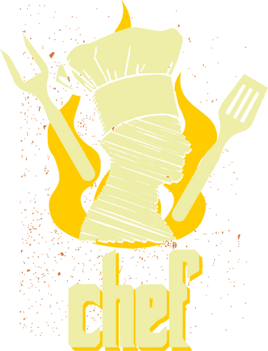 Chef Fiery T-Shirtart, chef, Cook, cooking, fire, Ladies, Mens, Unisex