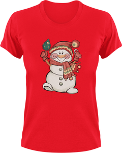 Christmas Snowman T-Shirtanimal, animals, christmas, Ladies, Mens, Snowman, Unisex