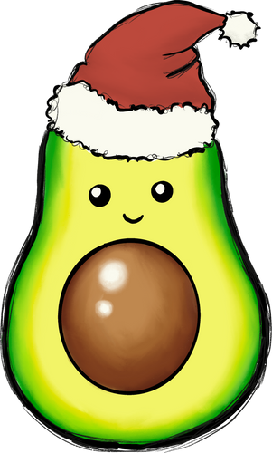 Christmas Avocado T-Shirtavocado, christmas, food, Ladies, Mens, Unisex