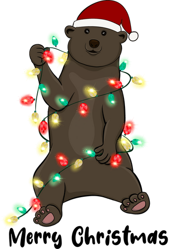 Christmas Bear T-Shirtanimal, animals, bear, christmas, Ladies, Mens, Merry Christmas, Unisex