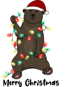 Christmas Bear T-Shirtanimal, animals, bear, christmas, Ladies, Mens, Merry Christmas, Unisex
