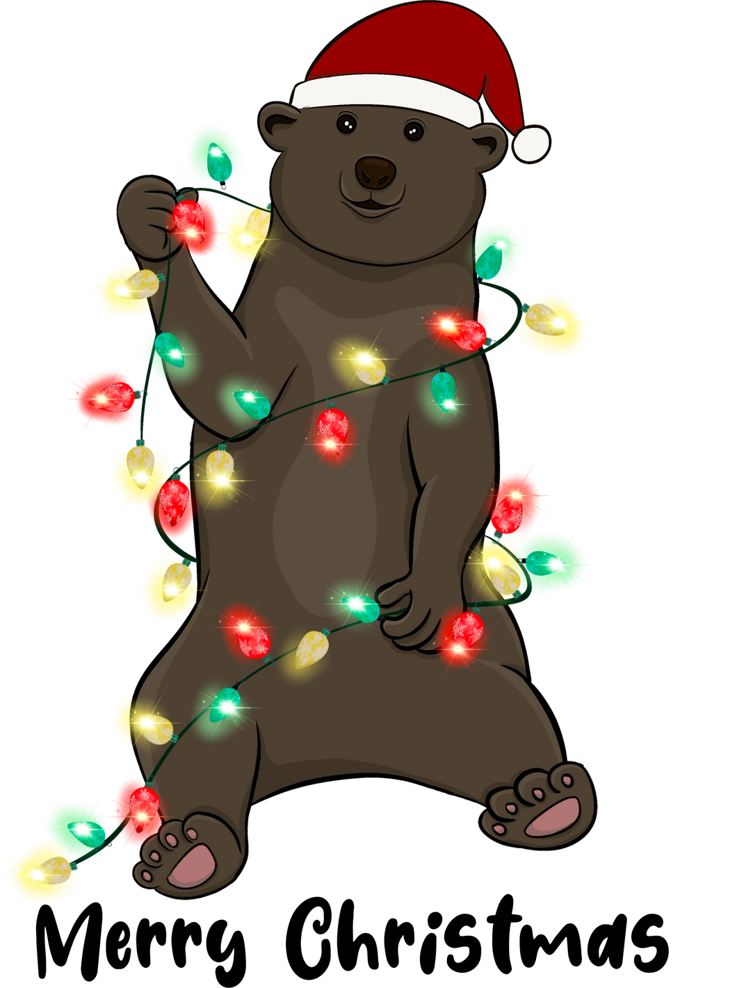 Christmas Bear T-Shirtanimal, animals, bear, christmas, Ladies, Mens, Merry Christmas, Unisex