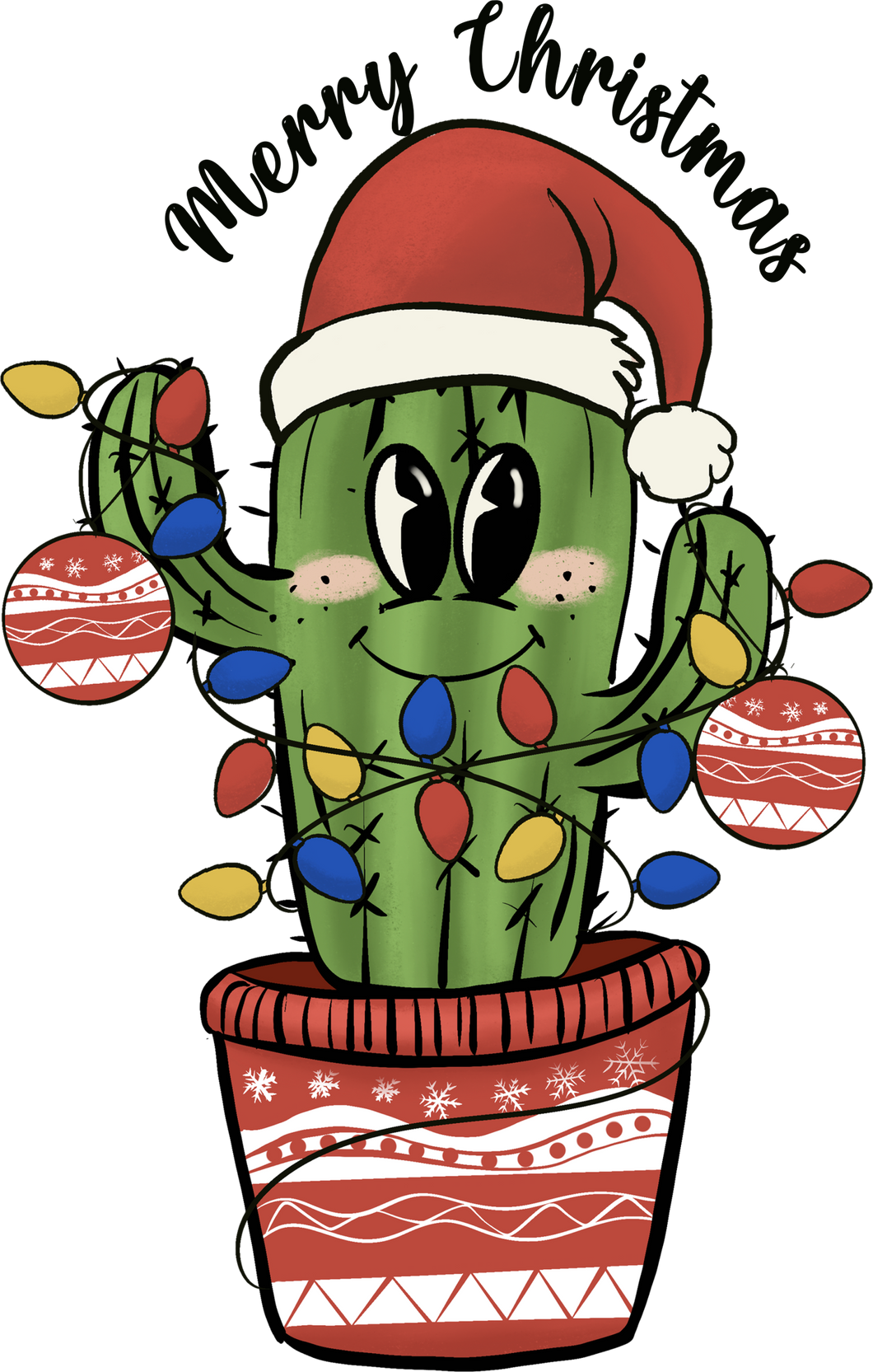 Christmas Cactus T-Shirtcactus, christmas, Ladies, Mens, plant, Unisex