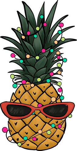 Christmas Pineapple T-Shirtchristmas, Ladies, Mens, pineaplle, Unisex
