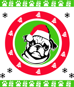 Christmas Pug T-Shirtchristmas, dog, dogs, Ladies, Mens, pets, Pug, Unisex