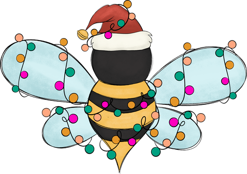 Christmas Bee T-Shirtanimal, animals, bee, christmas, Ladies, Mens, Unisex