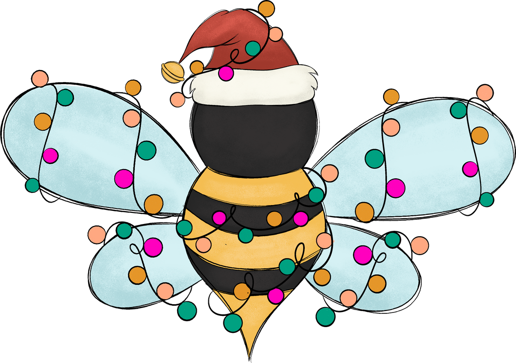 Christmas Bee T-Shirtanimal, animals, bee, christmas, Ladies, Mens, Unisex