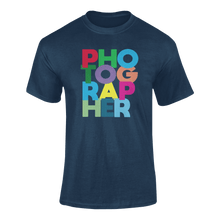 Load image into Gallery viewer, Colourful Photographer Novelty T-ShirtLadies, Mens, photo, photographer, photography, Unisex
