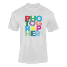 Load image into Gallery viewer, Colourful Photographer Novelty T-ShirtLadies, Mens, photo, photographer, photography, Unisex
