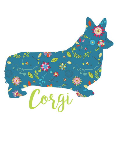 Colourful Corgi T-Shirtanimals, dog, Ladies, Mens, pets, Unisex