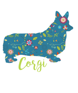 Colourful Corgi T-Shirtanimals, dog, Ladies, Mens, pets, Unisex
