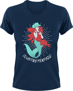 Country mermaid T-Shirtcountry, fantasy, Ladies, Mens, mermaid, Unisex