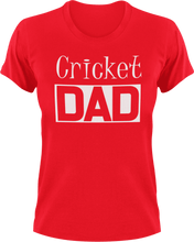 Load image into Gallery viewer, Cricket DAD T-Shirtcool dad, cricket, dad, Ladies, Mens, sport, Unisex
