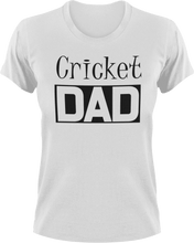Load image into Gallery viewer, Cricket DAD T-Shirtcool dad, cricket, dad, Ladies, Mens, sport, Unisex
