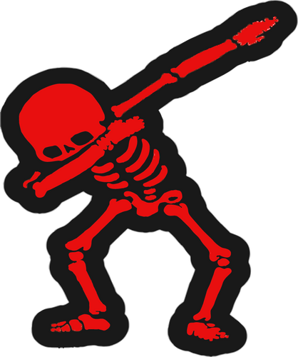 Dabbing Skeleton T-ShirtHalloween, Ladies, Mens, scary, scary movies, skeleton, Unisex