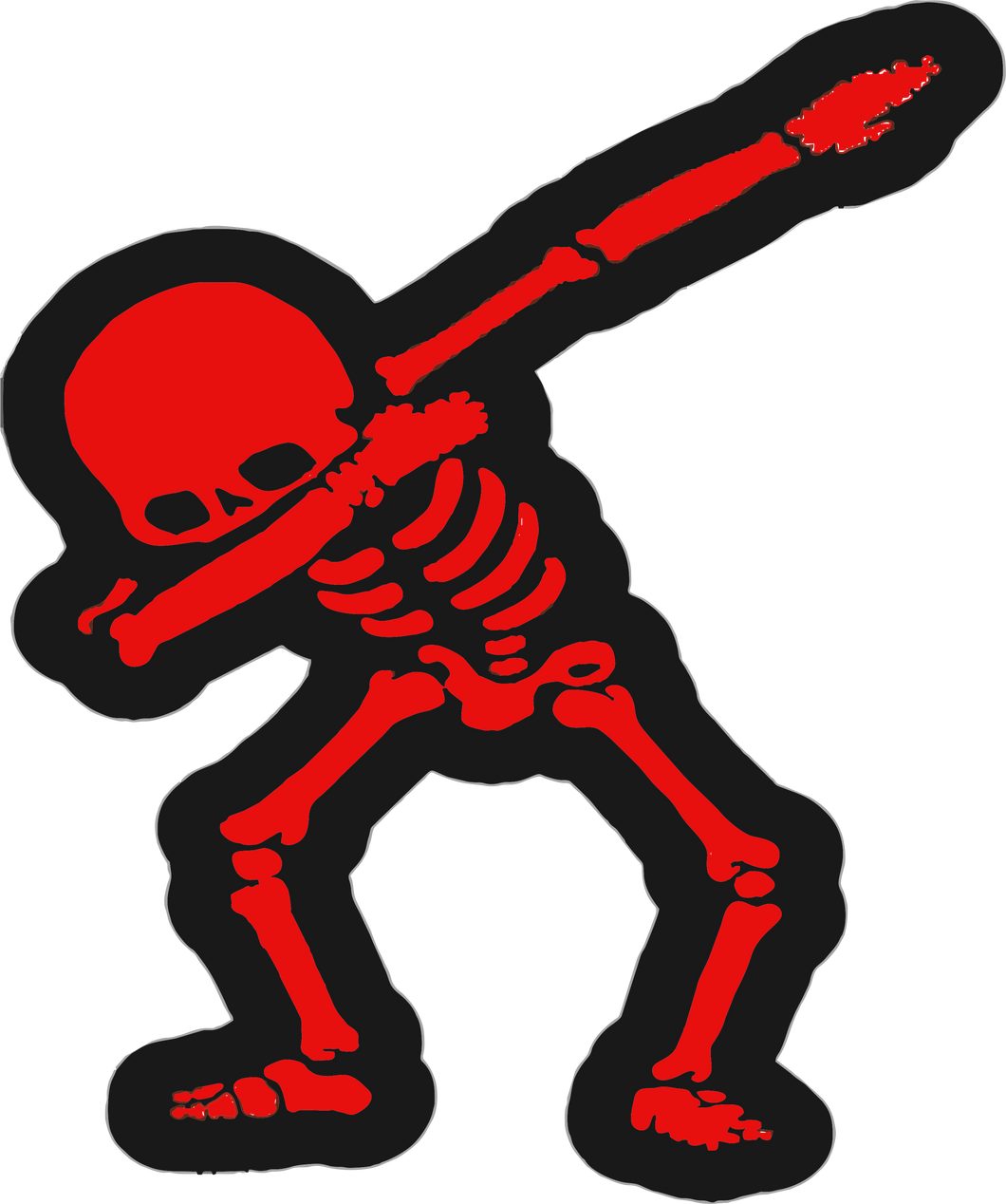 Dabbing Skeleton T-ShirtHalloween, Ladies, Mens, scary, scary movies, skeleton, Unisex