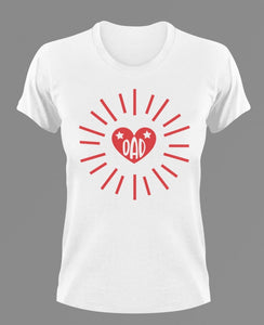 DAD in a heart T-Shirtdad, Fathers day, funny, hearts, Ladies, Mens, Unisex