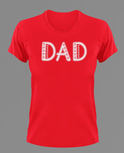 Load image into Gallery viewer, Dad with hearts in T-Shirtdad, Fathers day, hearts, Ladies, Mens, Unisex
