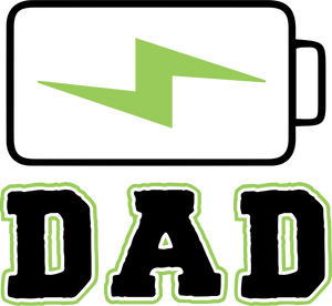 Charging Dad Battery T-Shirtdad, Fathers day, funny, Ladies, Mens, Unisex