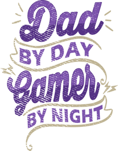 Dad by day gamer by night T-Shirtdad, Fathers day, funny, Ladies, Mens, Unisex