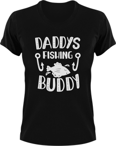 Daddy's fishing buddy T-Shirtdad, Dad Jokes, Fathers day, fishing, Ladies, Mens, Unisex