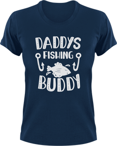 Daddy's fishing buddy T-Shirtdad, Dad Jokes, Fathers day, fishing, Ladies, Mens, Unisex