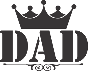 DAD with a crown T-ShirtCrown, dad, Dad Jokes, Fathers day, funny, Ladies, Mens, Unisex