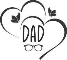 Load image into Gallery viewer, Dad with hearts and glasses T-Shirtdad, Fathers day, funny, glasses, hearts, Ladies, Mens, Unisex
