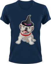 Load image into Gallery viewer, Dog wizard T-Shirtanimals, dog, dogs, Halloween, Ladies, Mens, pets, scary, scary movies, Unisex, wizard
