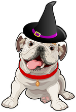 Load image into Gallery viewer, Dog wizard T-Shirtanimals, dog, dogs, Halloween, Ladies, Mens, pets, scary, scary movies, Unisex, wizard
