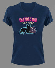 Load image into Gallery viewer, Dungeon Meowster T-Shirtanimals, cat, Ladies, Mens, pets, Unisex
