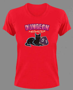 Dungeon Meowster T-Shirtanimals, cat, Ladies, Mens, pets, Unisex