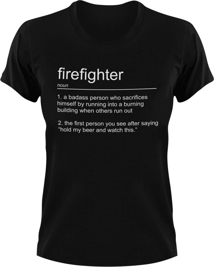Firefighter T-Shirtfire, Firefighter, firefighter mom, fireman, job, Ladies, Mens, noun, Unisex