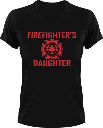 Firefighter daughter T-Shirtdaughter, Firefighter, fireman, girl, girlfriend, Ladies, Mens, Unisex, wife