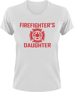 Firefighter daughter T-Shirtdaughter, Firefighter, fireman, girl, girlfriend, Ladies, Mens, Unisex, wife