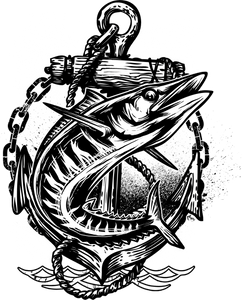 Fisherman Anchor T-Shirtanchor, fish, fisherman, fishing, Ladies, Mens, Unisex