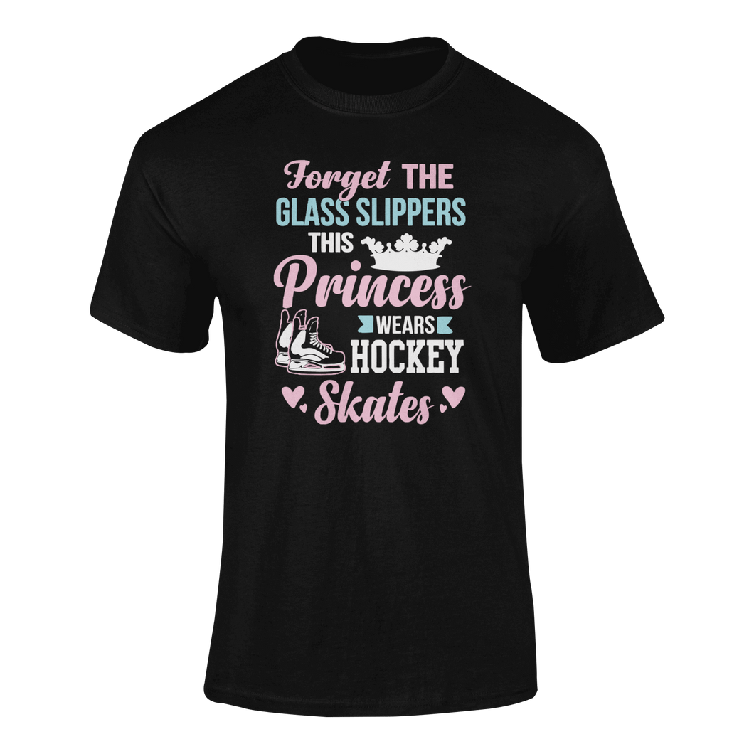 Forget The Glass Slippers This Princess Wears Hockey Skates T-ShirtLadies, Mens, Unisex, Wolves Ice Hockey