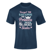 Load image into Gallery viewer, Forget The Glass Slippers This Princess Wears Hockey Skates T-ShirtLadies, Mens, Unisex, Wolves Ice Hockey
