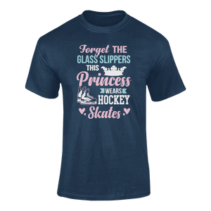 Forget The Glass Slippers This Princess Wears Hockey Skates T-ShirtLadies, Mens, Unisex, Wolves Ice Hockey