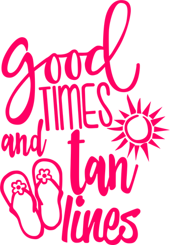 Good Times and Tan Lines T-shirtbeach, family, funny, Ladies, sarcastic, Unisex