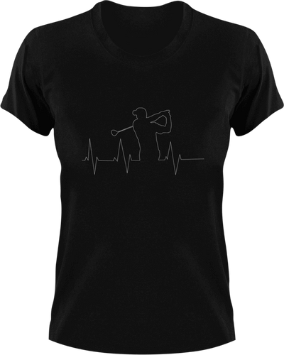 Golfer heartbeat T-Shirtgolf, golfer, heartbeat, Ladies, Mens, Unisex