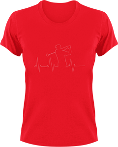 Golfer heartbeat T-Shirtgolf, golfer, heartbeat, Ladies, Mens, Unisex